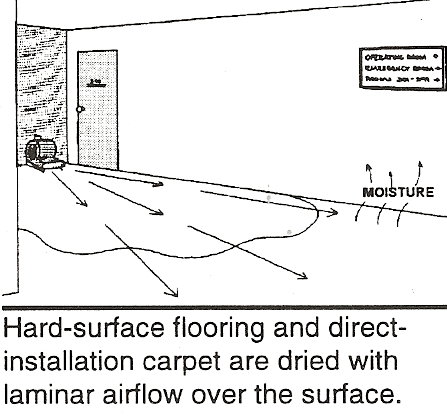 carpet drying diagram